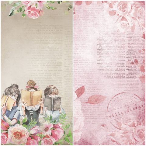 Country Craft Creations - Once Upon a Book - 12x12 - Cotton Bristol