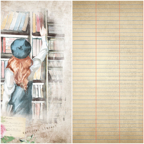 Country Craft Creations - Once Upon a Book - 12x12 - Cotton Bristol