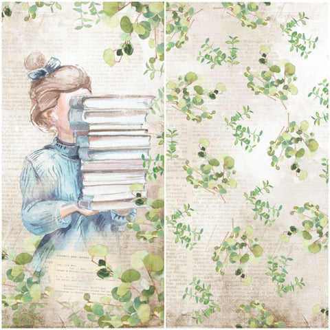 Country Craft Creations - Once Upon a Book - 12x12 - Cotton Bristol