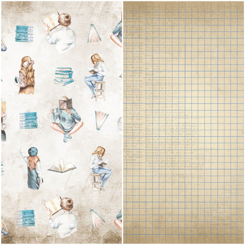 Country Craft Creations - Once Upon a Book - 12x12 - Cotton Bristol