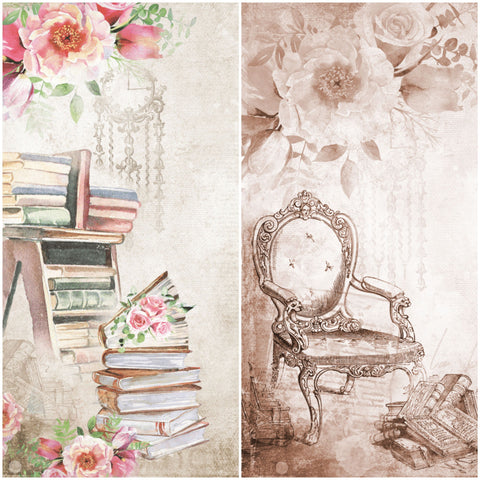 Country Craft Creations - Once Upon a Book - 12x12 - Cotton Bristol