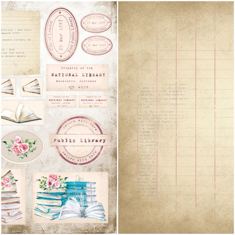 Country Craft Creations - Once Upon a Book - 12x12 - Cotton Bristol