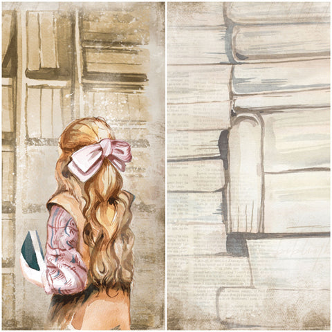 Country Craft Creations - Once Upon a Book - 12x12 - Cotton Bristol