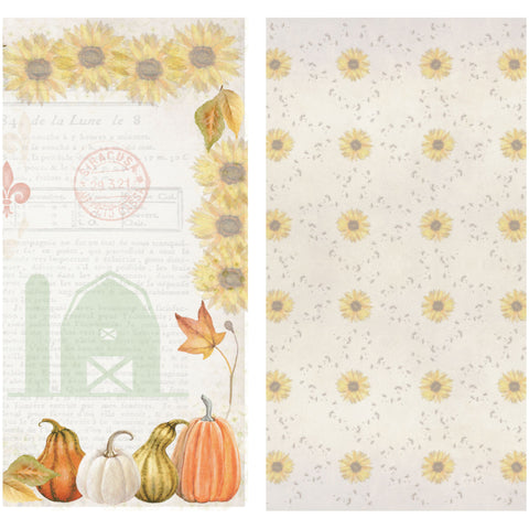 Country Craft Creations - Plaid Pumpkin Patch - 12x12 - Cotton Bristol