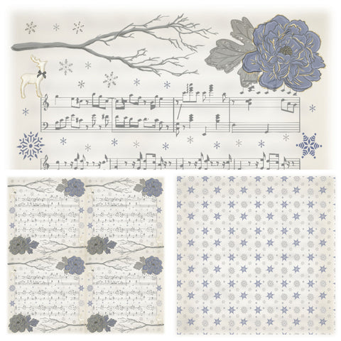 Country Craft Creations - Winter Wanders - 8x8 - Cotton Bristol