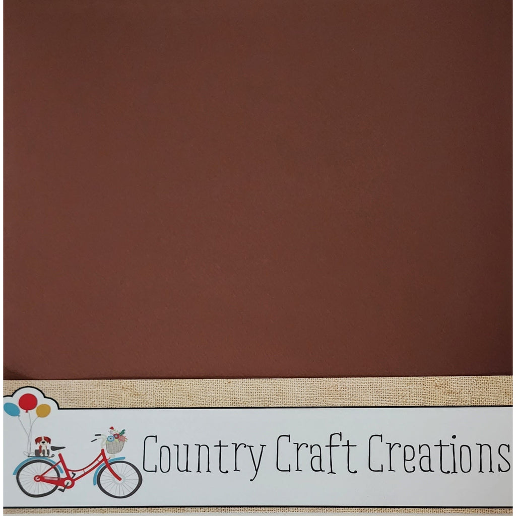 Artisan Cardstock - Felt - Coffee Brown Single Sheets