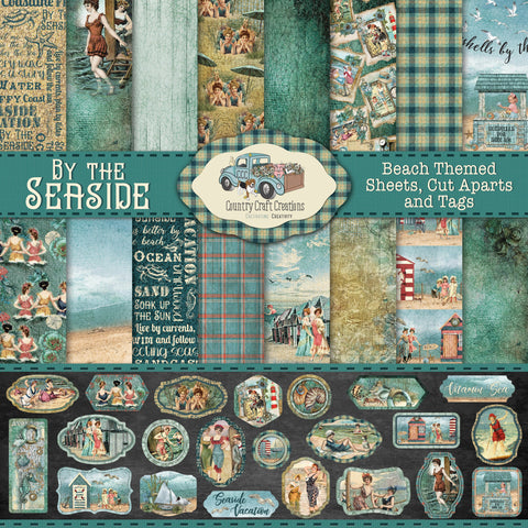 Country Craft Creations - By The Seaside - 12x12 - Cotton Bristol