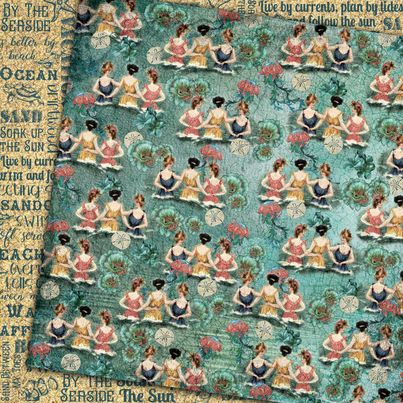 Country Craft Creations - By The Seaside - 12x12 - Cotton Bristol