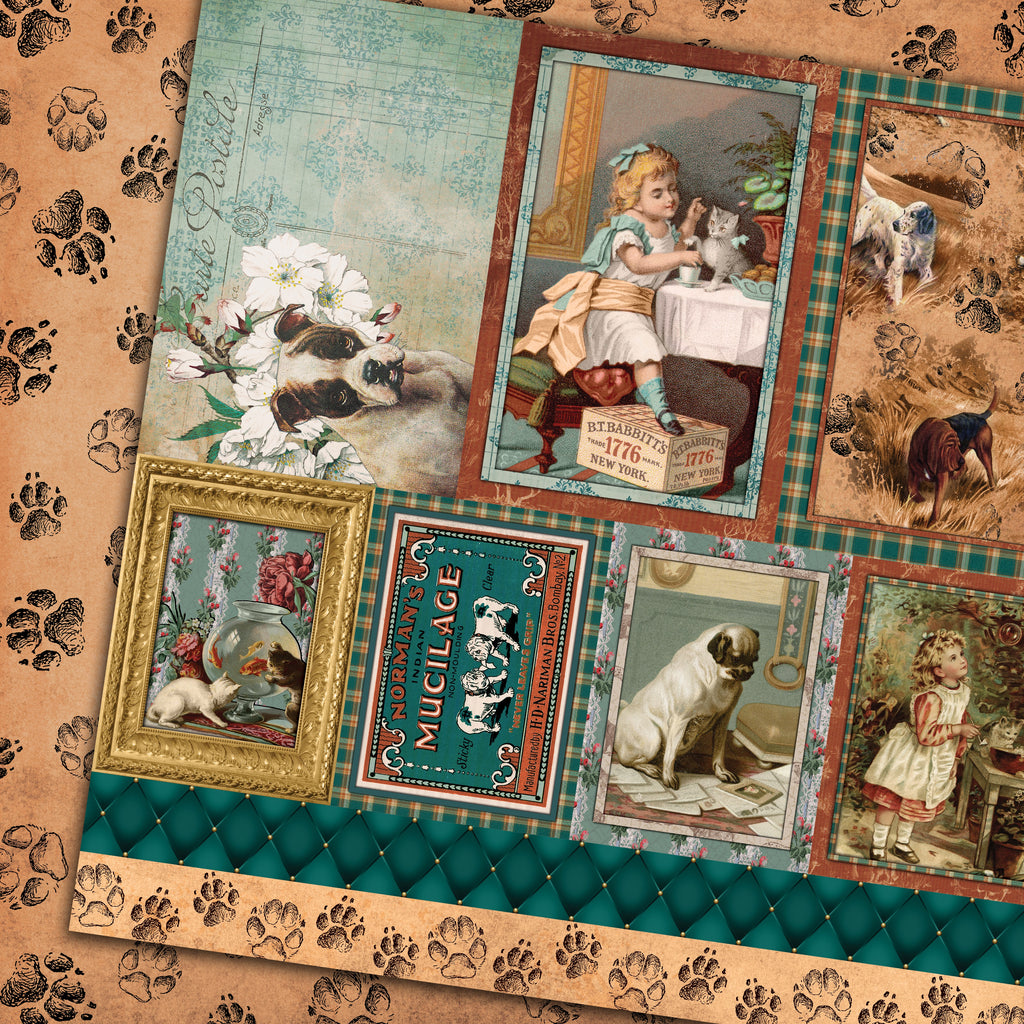 Country Craft Creations - Fur-Ever Friends - 12x12 - 28 Sheets - Cotton Bristol