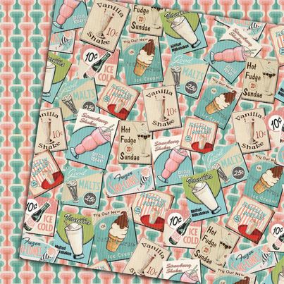 Country Craft Creations - Homer's Diner - 8x8 28 Sheets  - Cotton Bristol