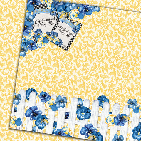 Country Craft Creations - Bloom Where You're Planted - 12x12 - Cotton Bristol