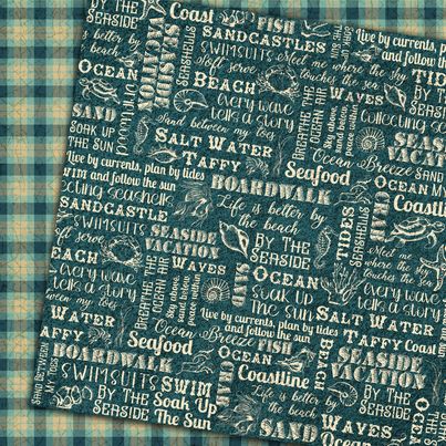 Country Craft Creations - By The Seaside - 12x12 - Cotton Bristol