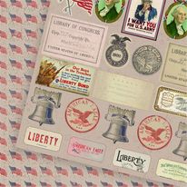 Country Craft Creations - All American -8x8- 28 Sheets - Cotton Bristol