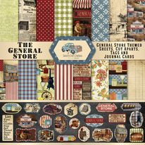 Country Craft Creations - General Store - 28 12x12 sheets - Cotton Bristol