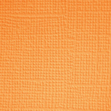 Doodlebug - Textured Coordinating Solids - 12 x 12 Single Sheets - Tangerine / 3379