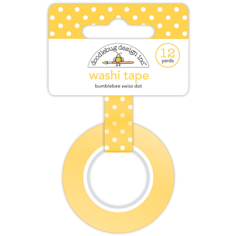Doodlebug - Doggone Cute - Washi Tape - Bumblebee Swiss Dot / 3652