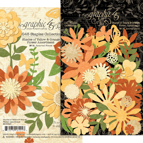 G45 Flower Assortment - Shades of Yellow and Orange