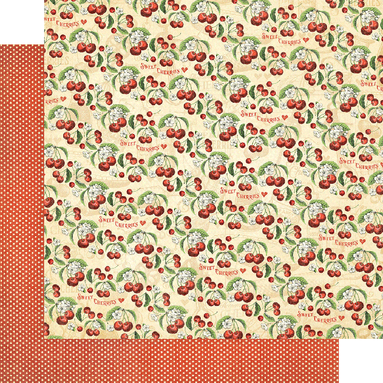 G45 - Life's a Bowl of Cherries - 12x12 Single Sheet / Pretty Please