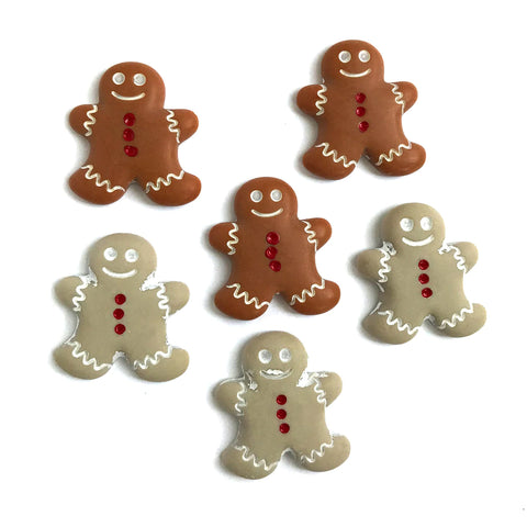 Buttons Galore & More - Buttons - Gingerbread Cookies / 4808