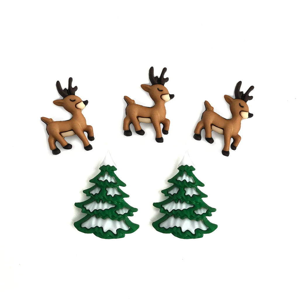 Buttons Galore & More - Buttons - Reindeer Fun / 4811