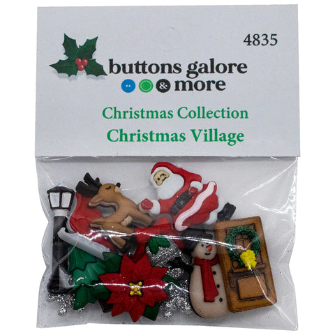 Buttons Galore & More - Buttons - Christmas Collection / Christmas Village  / 4835