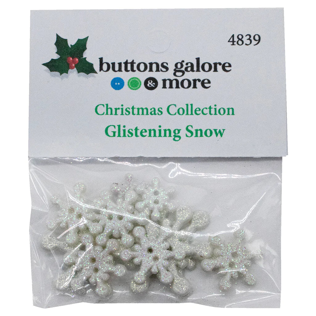 Buttons Galore & More - Buttons - Christmas Collection / Glistening Snow / 4839
