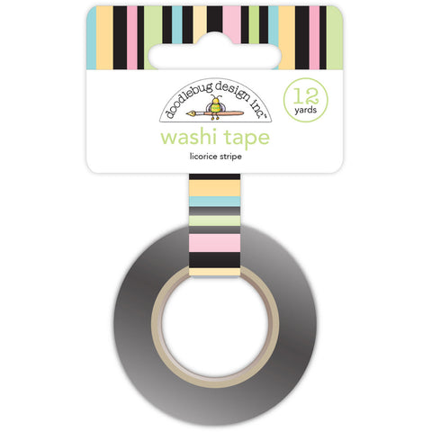 Doodlebug - Pretty Kitty - Washi Tape - Licorice Stripes / 5220