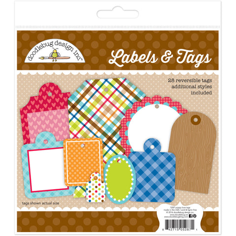 Doodlebug - Doggone Cute - Labels & Tags - Puppy Love / 5287