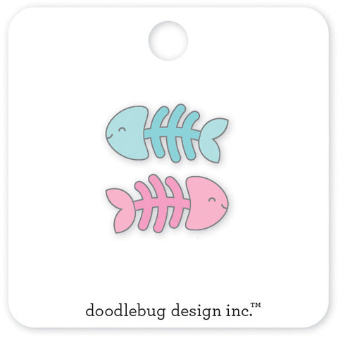 Doodlebug - Pretty Kitty - Collectable Pins - Fishy Bones / 5309