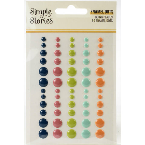 Enamel Dots - Simple Stories - Going Places