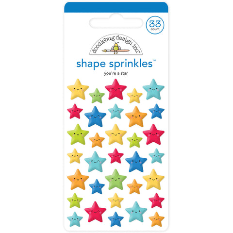 Doodlebug - Doggone Cute - Shape Sprinkles - You're A Star / 6354