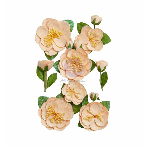 Prima - Peach Tea Collection - Flowers / Peach Iced Tea – 8 PCS / 8625