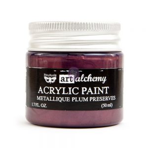 Prima - Art Alchemy - Acrylic Paint - Metallique / Plum Preserves