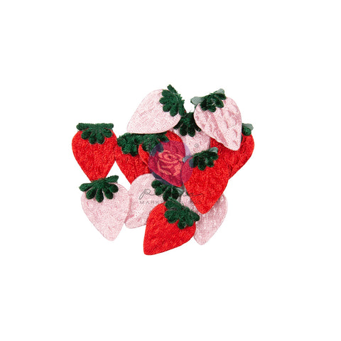 Prima - Strawberry Milkshake Collection - Velvet Strawberries / 8677