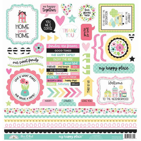 Doodlebug - My Happy Place Collection - This & That Stickers/7372