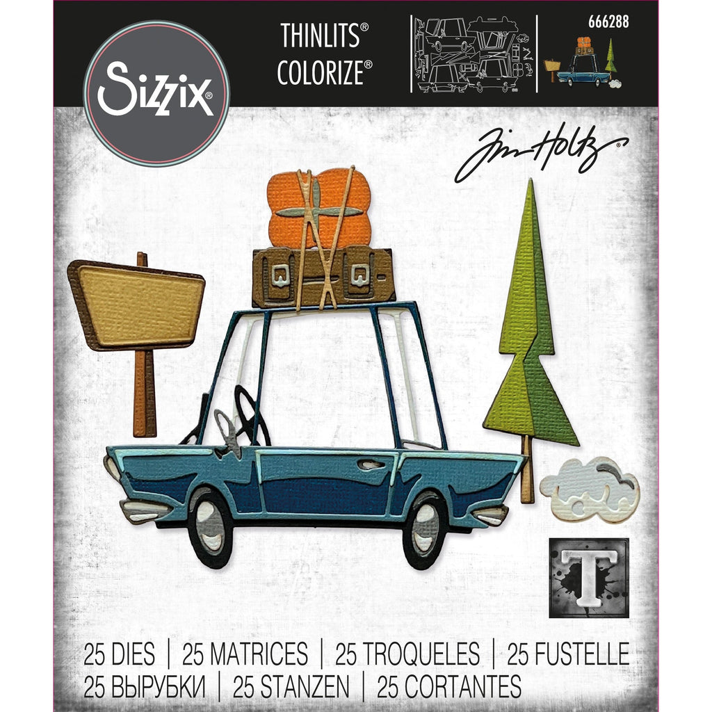Sizzix - Thinlits Die by Tim Holtz - Roadtrip / 25 pieces