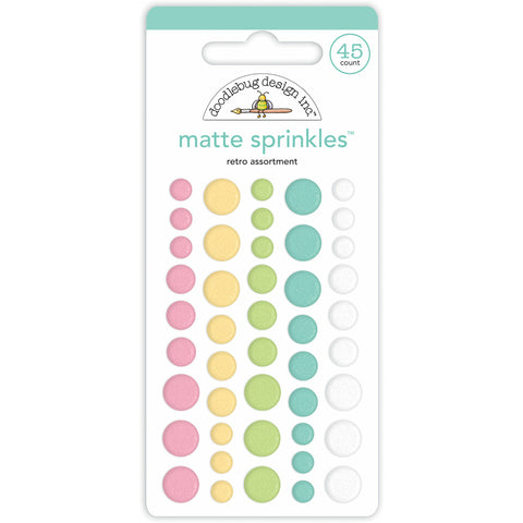 Doodlebug - My Happy Place Collection - Sprinkles - Retro Assortment Matte/7347