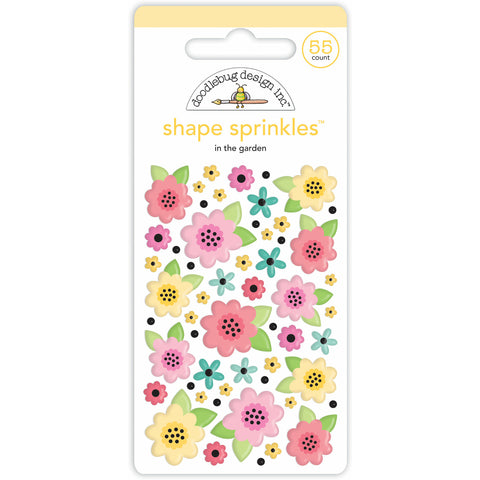 Doodlebug - My Happy Place Collection - Shape Sprinkles - In The Garden/7350