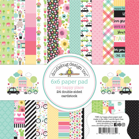 Doodlebug - My Happy Place Collection - 6x6 Paper Pad / 7385