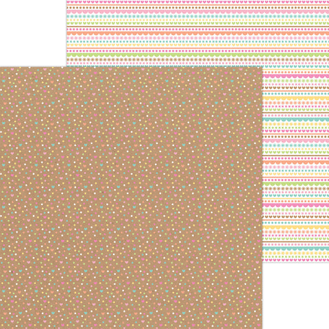 Doodlebug - Pretty Kitty - 12x12 Single Sheets - Sprinkling of Love / 7636