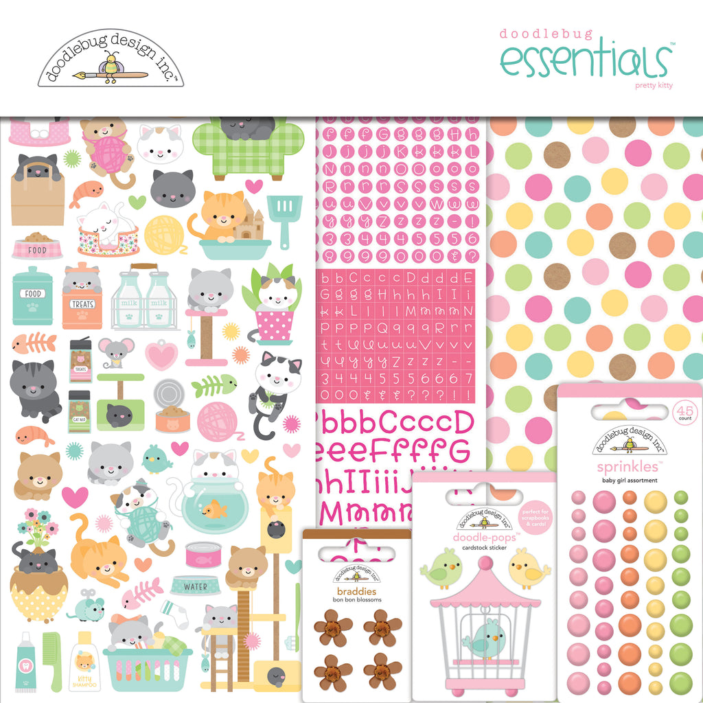 Doodlebug - Pretty Kitty - Essentials Kit / 7641