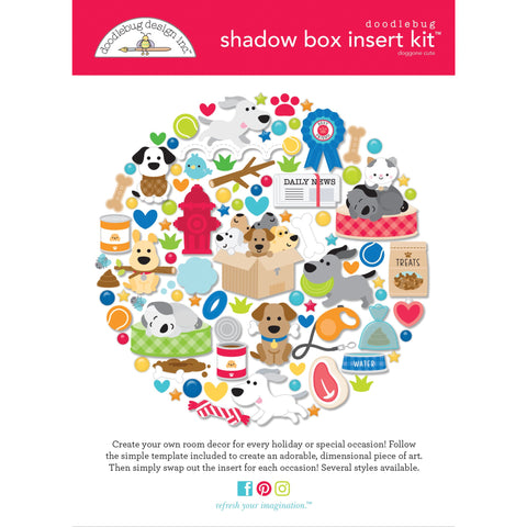 Doodlebug - Doggone Cute - Shadow Box Kit / 8131