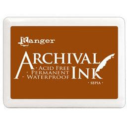 Ranger - Archival Ink Pad - Jumbo Pad - Sepia