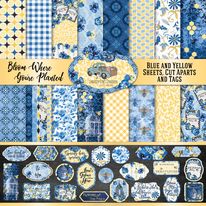 Country Craft Creations - Bloom Where You're Planted - 12x12 - Cotton Bristol