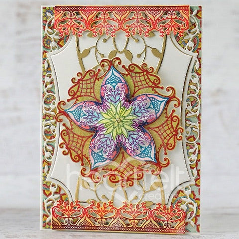 Heartfelt Creations - Elegant Mosaics Collection - Bursting Bloom Mosaics - Cling Stamp Set / 3979**