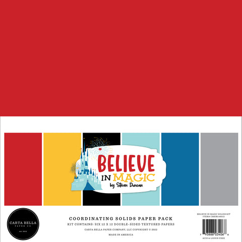 Carta Bella - Believe In Magic - 12x12 Coordinating Solids Kit