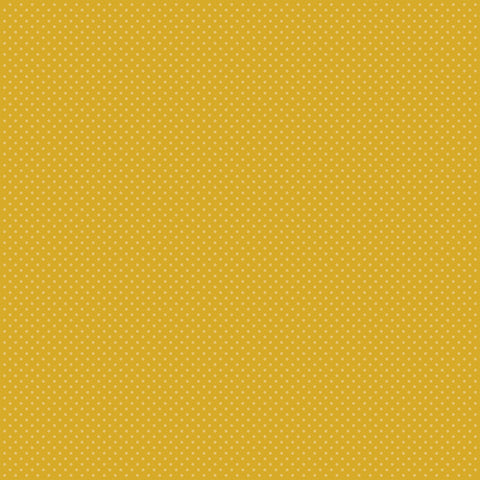 Carta Bella - Dots Cardstock 12 x 12 Single Sheets / Mustard Yellow Dots
