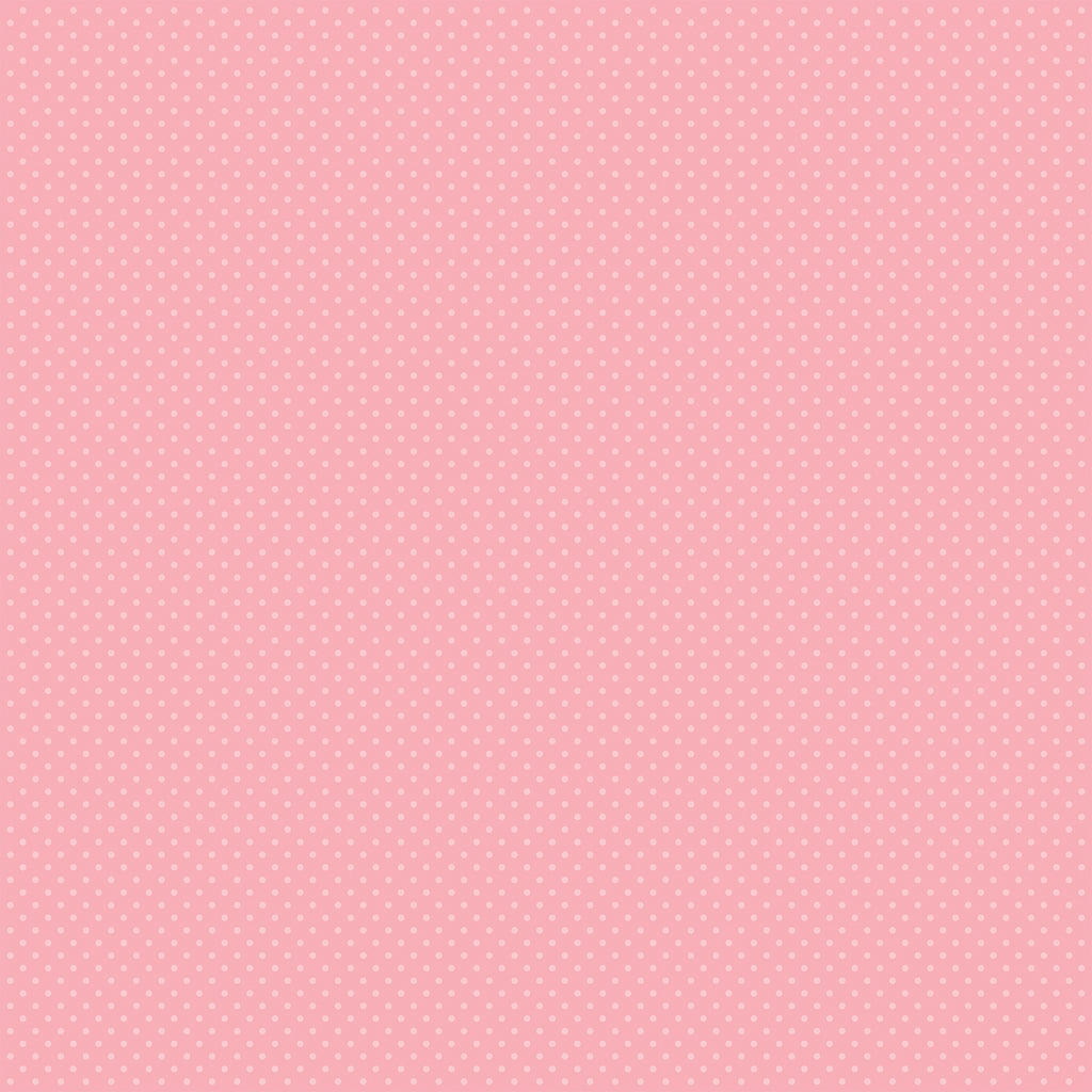 Carta Bella - Dots Cardstock 12 x 12 Single Sheets / Pink Dots