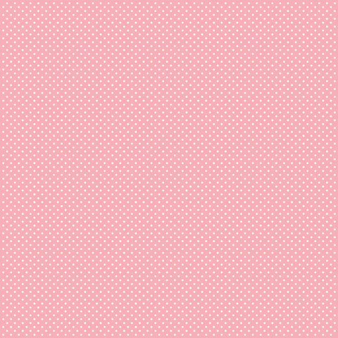 Carta Bella - Dots Cardstock 12 x 12 Single Sheets / Pink Dots