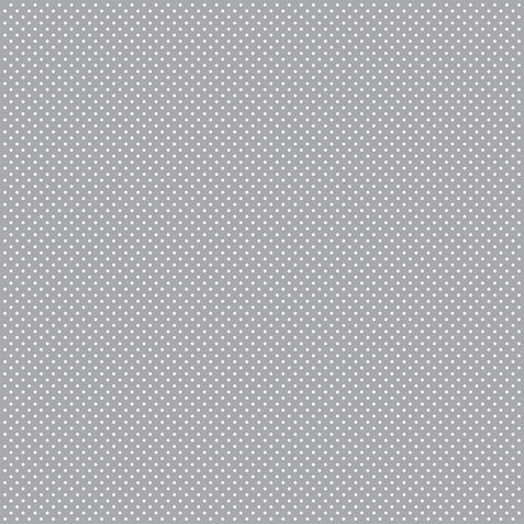 Carta Bella - Dots Cardstock 12 x 12 Single Sheets / Grey Dots
